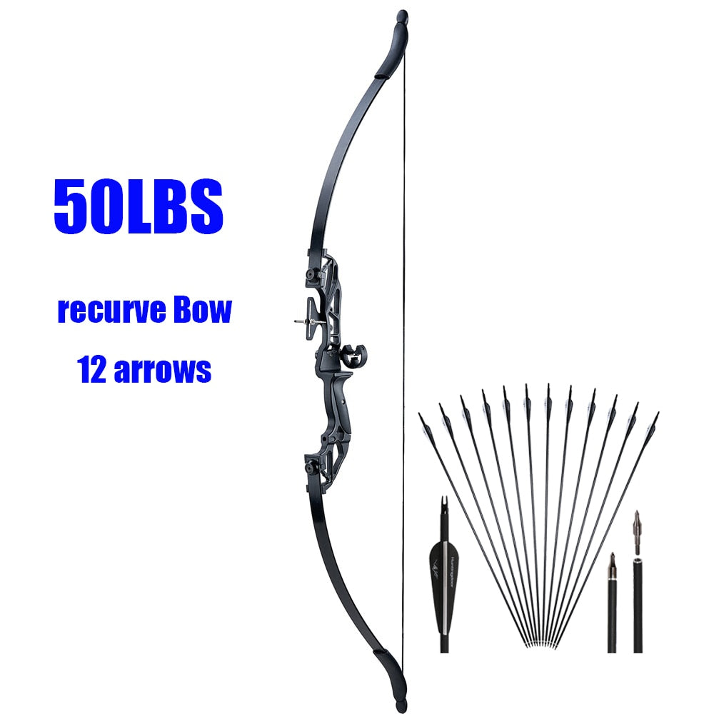 Archery Huntingdoor Recurve Hunting Bow Set 30-40 Lbs