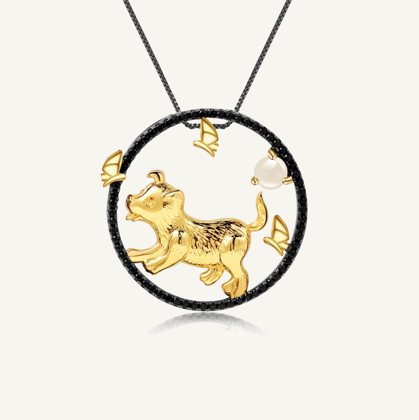 Chinese Zodiac Necklace Jewelry For Women Natural African Opal Gemstone Pendant