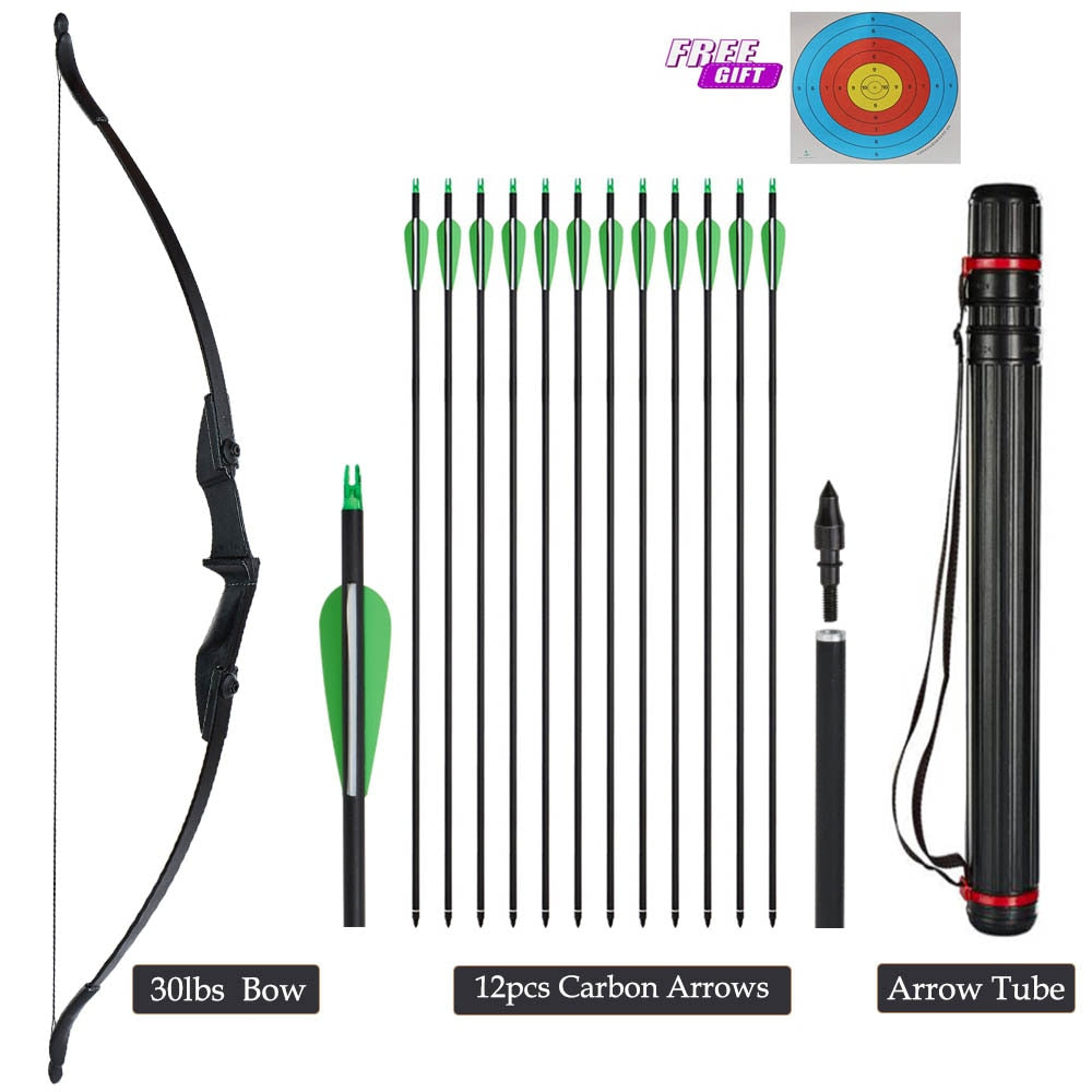 Archery Right/Left Hand Recurve Hunting Bow 20/30/40 lbs