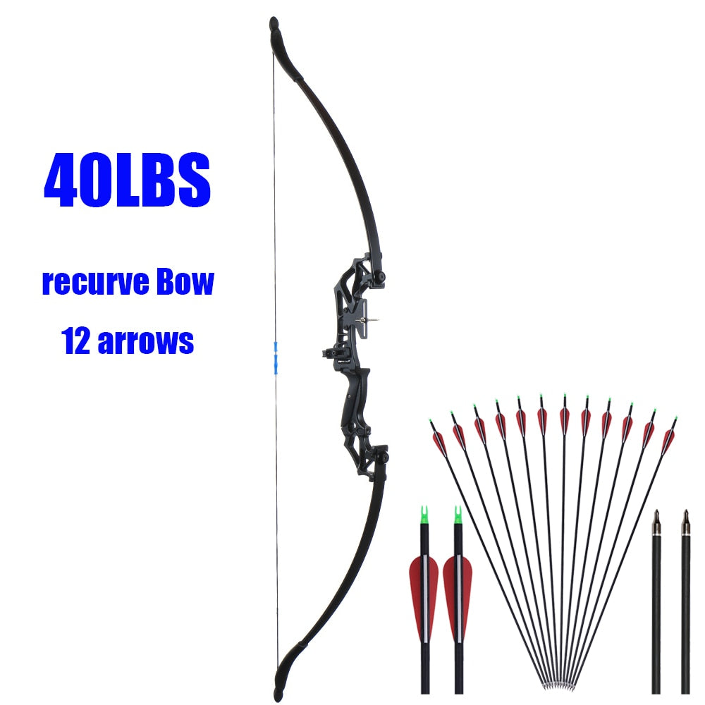 Archery Huntingdoor Recurve Hunting Bow Set 30-40 Lbs