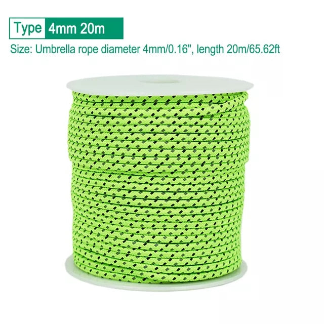 Reflective Multifunctional Outdoor Para-cord Luminous Umbrella Rope