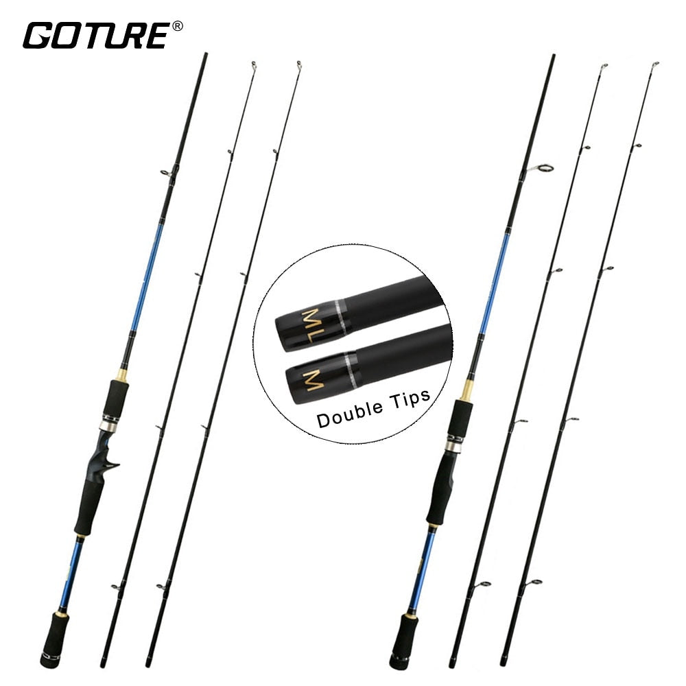 Fishing Cast Pole, Carbon Fiber Ocean/Freshwater