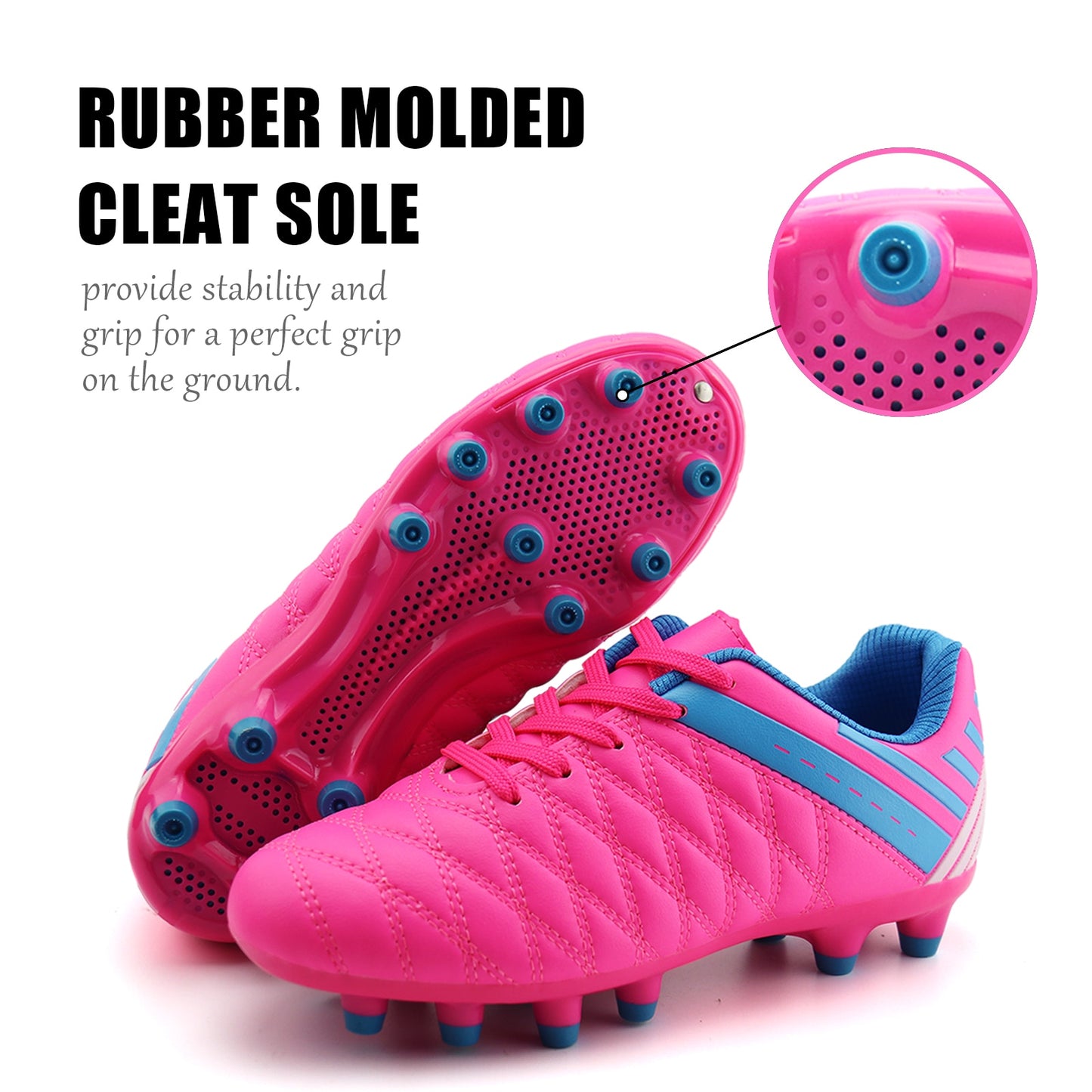 Athletic  Boys & Girls Cleated Soccer/Football Shoes