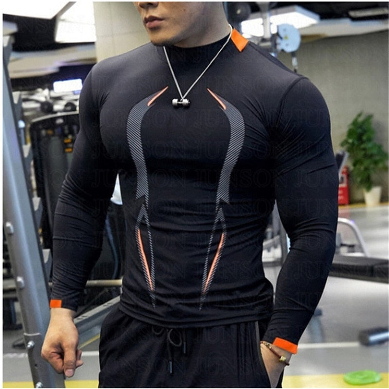 Men Bodybuilding, Running Athletic Long Sleeve T Shirt