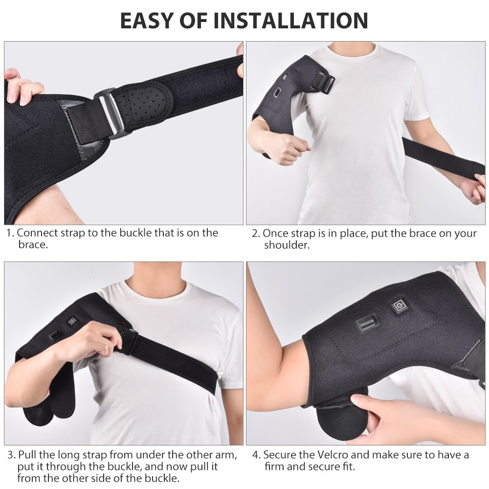 Electric Heat Therapy Shoulder Support Brace